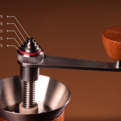 Aram koffie + standaard + drukmeter (red)