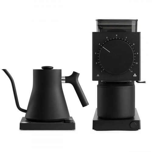 Fellow Ode + Stagg EKG black | Elektrische koffiemolen + Gooseneck waterkoker