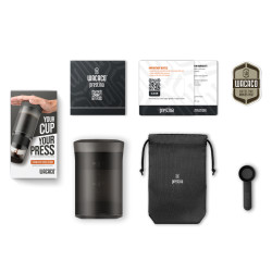 Wacaco Prestina (coal black) – een draagbare koffiemaker