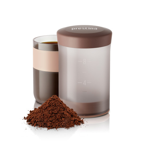 Wacaco Prestina (clay pink) – een draagbare koffiemaker
