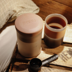 Wacaco Prestina (clay pink) – een draagbare koffiemaker